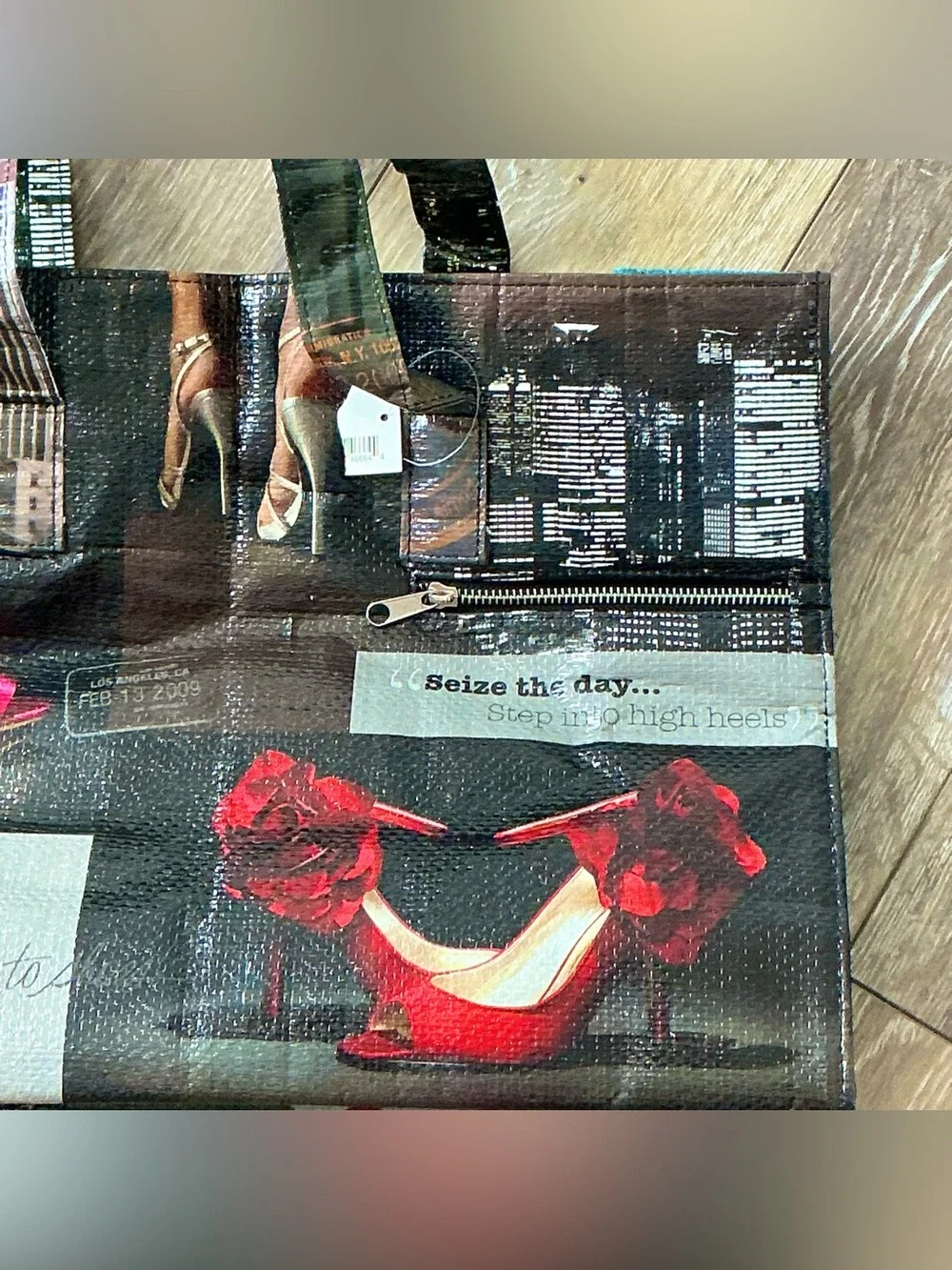 NWT DSW Red High Heel Print Tote Bag - Fashionable Women’s Bag